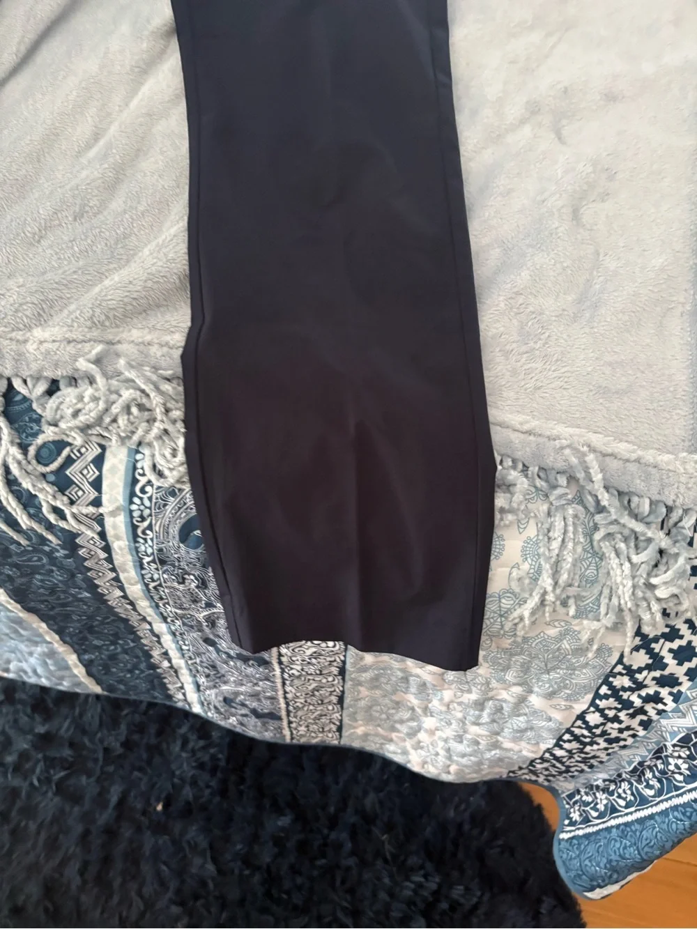J. Crew Navy Straight-Leg Trousers